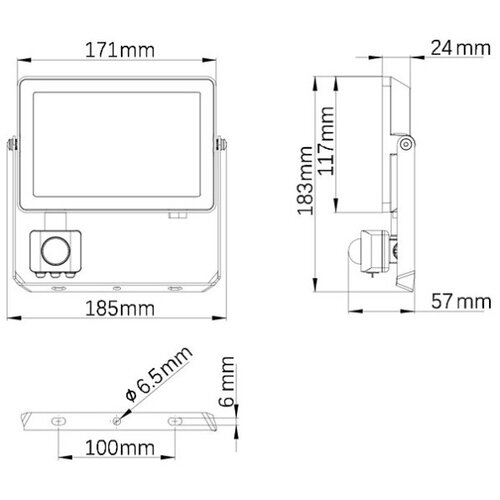 Philips projectline floodlight 30w 4000k senzor ,911401863684 Slike