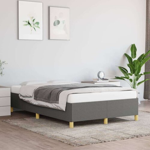  Posteljni okvir temno siv 120x200 cm blago, (20725871) Slike