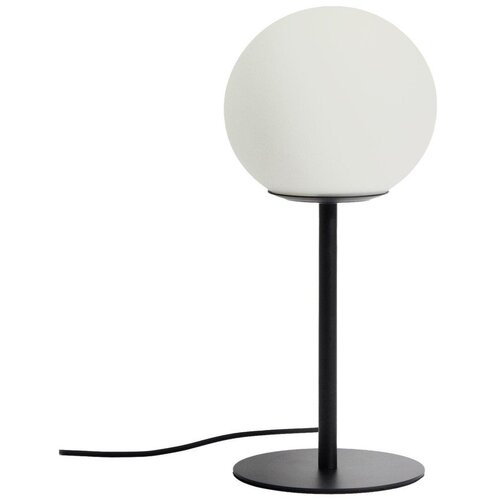 Kave Home Bijela/crna stolna lampa sa staklenim sjenilom (visina 35 cm) Brisia &ndash; Cijene