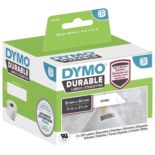 Dymo Etikete LW DURABLE 19x64 2/1 Slike