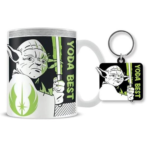 Pyramid gift set - star wars - yoda best - &amp;scaron;olja &amp;amp; privezak Slike