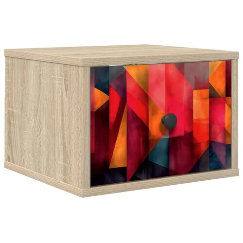  Wall-mounted noćni ormarić HEESCH Hrast sonoma 36 x 33 x 25 cm - Hrast sonoma Tiskanje boja 1 Slike