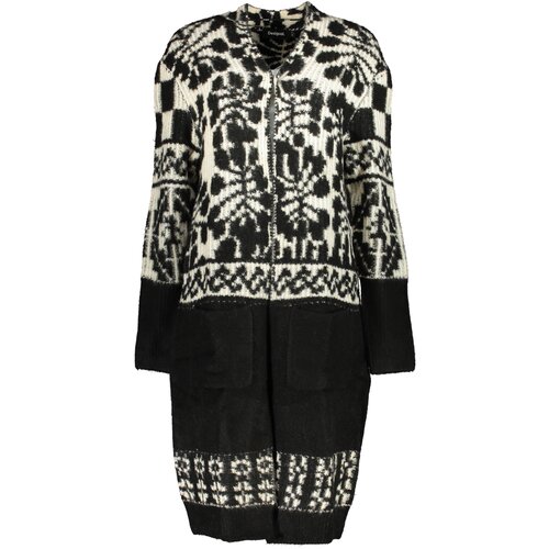 Desigual BLACK WOMEN&#39;S COAT Cene