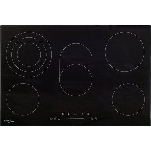vidaXL keramična kuhalna plošča s 5 gorilniki na dotik 90 cm 8500 w Cene