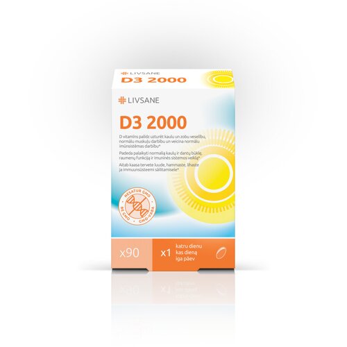 LIVSANE vitamin D3 2000, 90 kapsula Cene