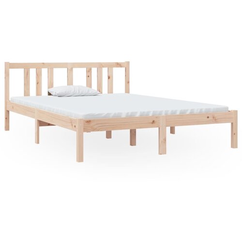 Maison Chic Posteljni Okvir - Dvoposteljna postelja iz trdnega lesa 135x190 cm, (22081730) Cene