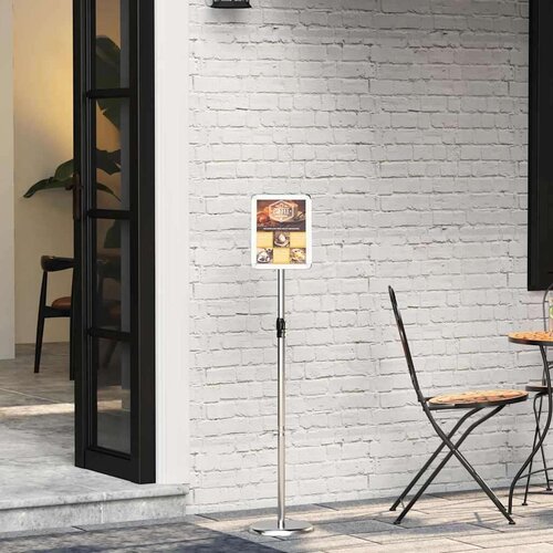  Stalci za sajmove Srebrno 25 x 25 x 125 cm Aluminij Slike