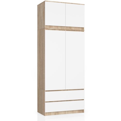 AKORD OMARA S TOP S90 2D 2SZ CLP PK SONOMA HRAST / BELO, (21713811) Cene