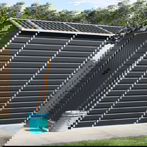 VidaXL Vrtno spremi&amp;scaron;te antracit 191 x 980 x 198 cm pocinčani čelik Slike