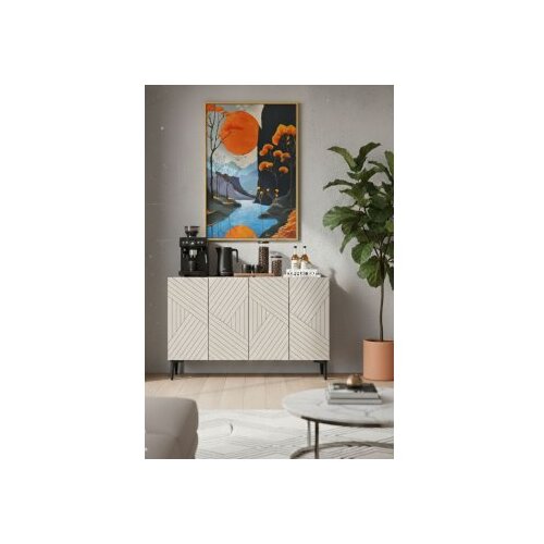 Hanah home konzola ferro 120 white travertine Cene