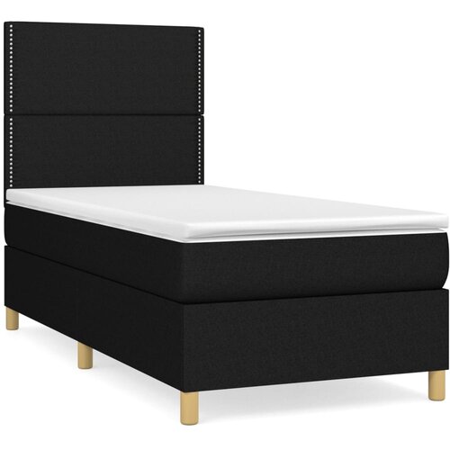 Maison Chic Box spring postelja - Vzmetna postelja z vzmetnico črna 100x200 cm blago SL13069, (21881854) Cene