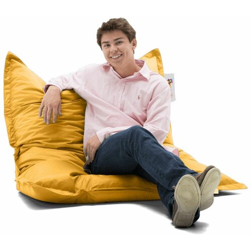 cushion pouf 100x100 - yellow yellow garden bean bag Slike