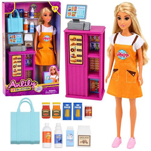 Anlily Doll Blagajnica Prodavačica Blagajna Prehrambeni proizvodi Slike