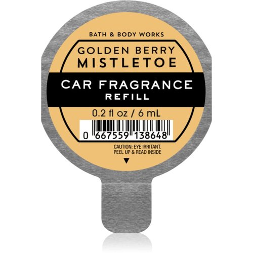 Bath &amp;amp; Body Works Golden Berry Mistletoe di&amp;scaron;ava za avto nadomestno polnilo 6 ml Slike