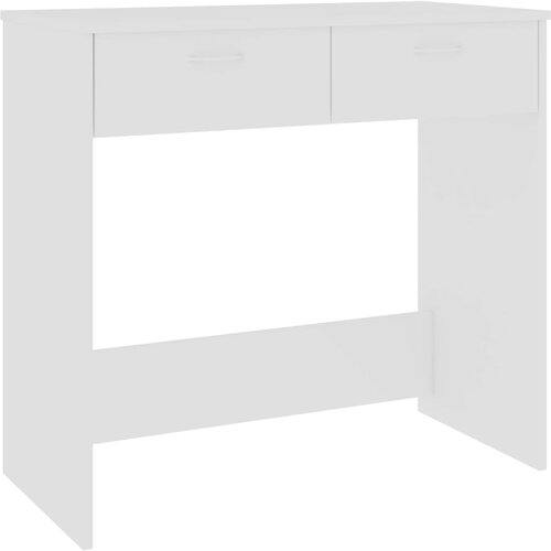 Maison Chic Pisalna miza - pisarni&amp;scaron;ka miza - Računalni&amp;scaron;ka miza bela 80x40x75 cm iverna plo&amp;scaron;ča, (21785330) Slike