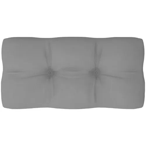 Jastuk za sofu od paleta sivi 80 x 40 x 10 cm