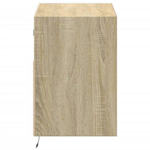  Zidni TV ormarić s LED svjetlima boja hrasta 80 x 31 x 45 cm Slike