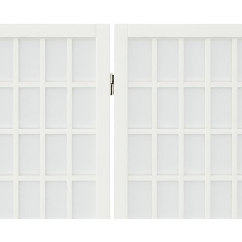  Sklopiva sobna pregrada 6 panela japanski stil 240x170cm bijela Slike
