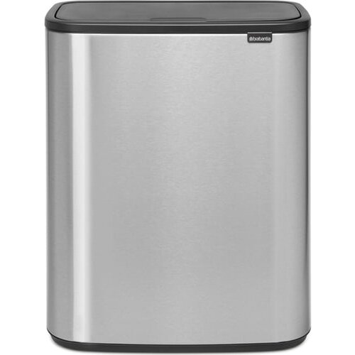 Brabantia Željezna kanta za smeće za odvojeni otpad/na dodir u mat srebrnoj boji 60 l Bo Touch Bin &amp;ndash; Slike