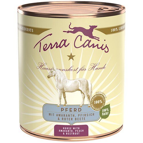 Terra Canis 6 x 800 g - Konjetina s amarantom, breskvom i ciklom Slike