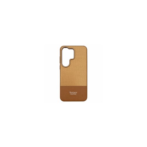  ONES maskica Samsung S26 Ultra Business Leather Champagne Gold-Camel Brown Slike