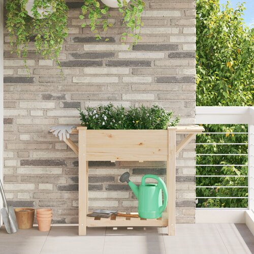 vidaXL Sadilni zaboji Naravni les Trden borov les 111 x 37 x 76.5 cm Cene