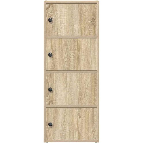 VidaXL Regal za knjige boja betona 40x24x102 cm konstruirano drvo Slike