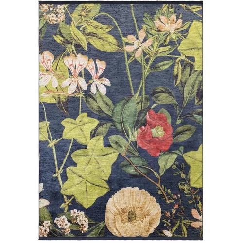 Asiatic Carpets Temno modra preproga 160x230 cm Passiflora –