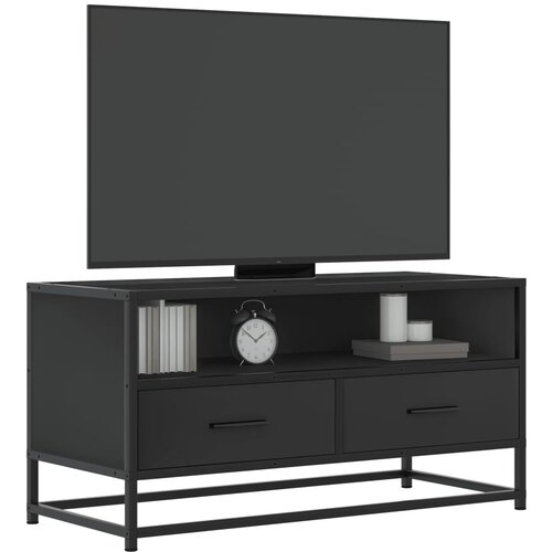 vidaXL TV omarica črna 80x34,5x40 cm inženirski les in kovina Cene