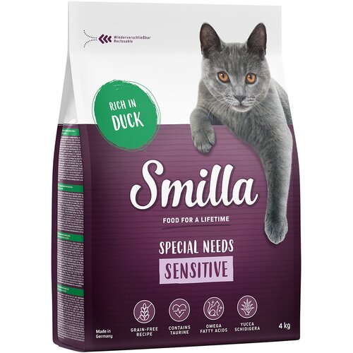 Smilla Adult Sensitive bez žitarica pačetina - 4 kg Cene