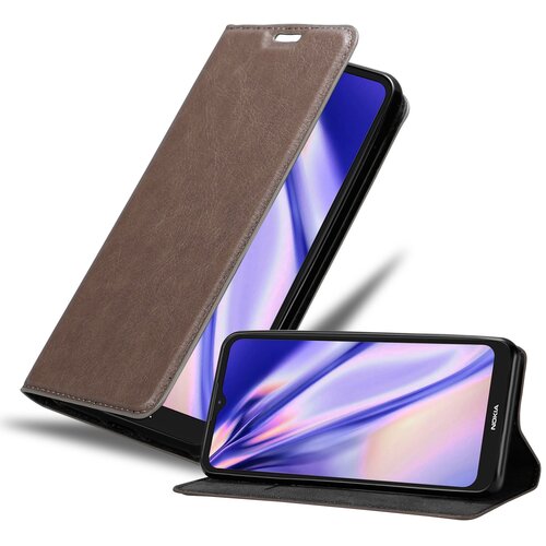 Cadorabo Ohi&scaron;je, združljiv z Nokia v kavni rjavi barvi - za&scaron;čitni pokrov z magnetnim zapiranjem, stoječo funkcijo in režo za kartico, (20603450) Cene