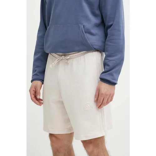 Adidas Pamučne kratke hlače boja: bež, IR5258