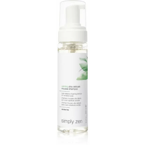 Simply Zen Calming Ultra Delicate Mousse Shampoo pomirjujoči šampon za občutljivo kožo 200 ml