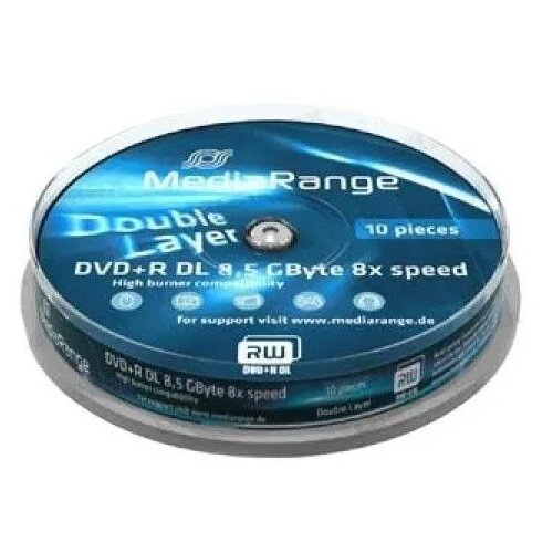 Mediarange MR466 DVD+R DL 8,5 GB, 8x, 10 komada Slike