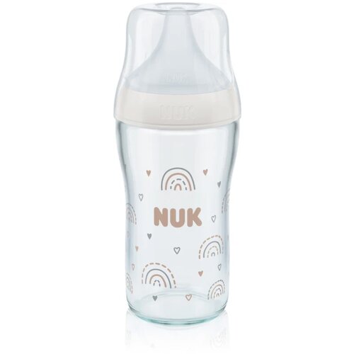 Nuk staklena bočica Perfect match glass 230ml, 3m+ rainbow Cene