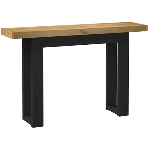 vidaXL konzolna miza noain 120x30x75 cm trdna borovina Cene