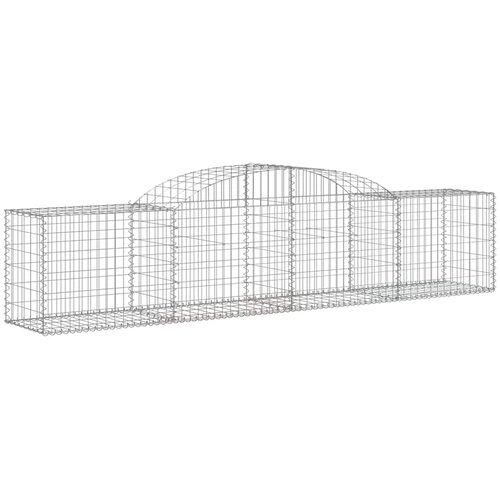  Lučne gabionske ko&amp;scaron;are 11 kom 300x50x60/80 cm pocinčano željezo Slike