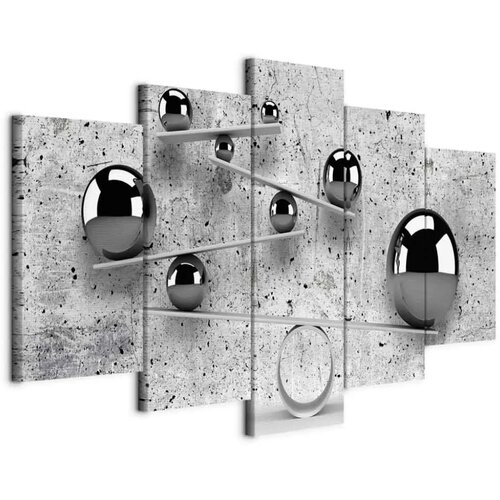  Slika - Balls and Concrete (5 Parts) Wide 100x50 Cene