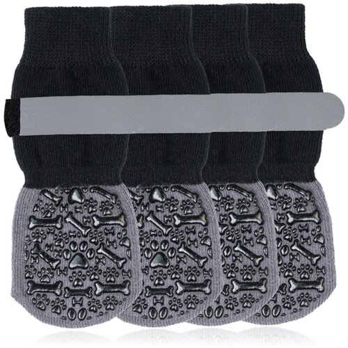 INF Vodoodporne protizdrsne nogavice za tace - poliester, komplet 4 Black M, (5000294551) Slike