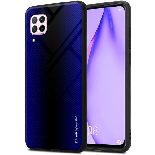  Ohi&scaron;je, združljiv s Huawei - Stripe Optics v kobaltu vijolični - za&scaron;čitni pokrov iz silikona TPU in hrbet iz kaljenega stekla, (20576206) Cene
