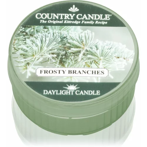 Country Candle Frosty Branches čajna sveča 42 g