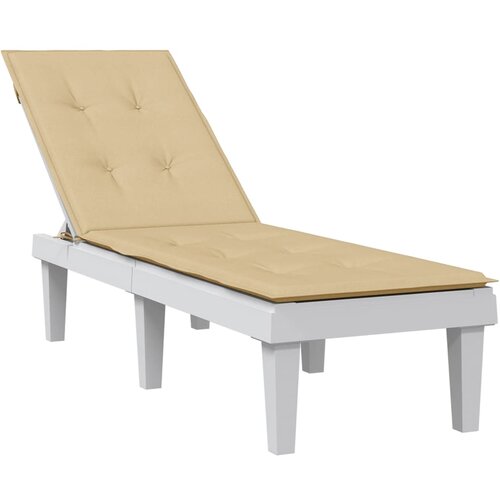 vidaXL Jastuk za ležaljku prošarani bež (75 + 105) x 50 x 3 cm tkanina Cijene