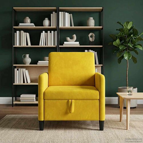 SOFA s pohranom Žuta 72 x 78 x 87 cm Poliester Slike