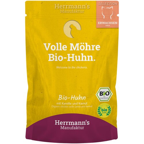Herrmanns Varčno pakiranje Herrmann's Selection 40 x 100 g - Eko piščanec z eko korenjem in eko kamutom Cene