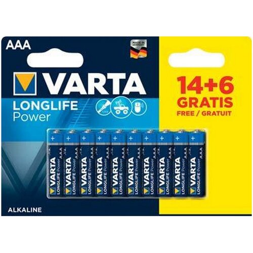 Varta Baterije AAA Longlife Power 20 kos, (5000547287) Slike