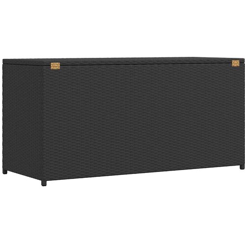  Vrtna kutija za pohranu crna 120 x 50 x 60 cm od poliratana Slike