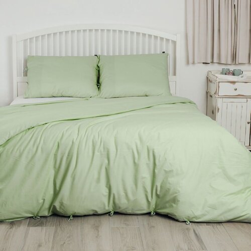 Odeja Posteljina s trakama Tia Organic - zelena-200x200+2x80x60 Cijene