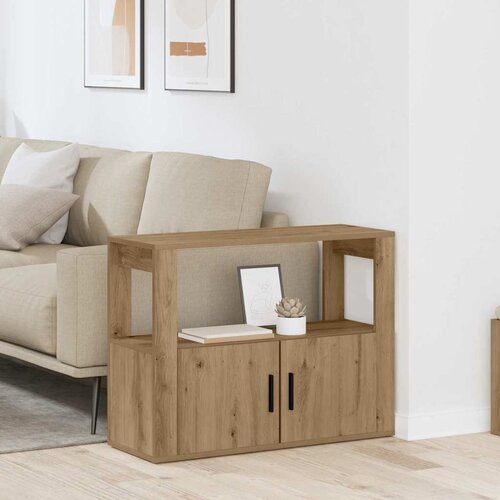 VidaXL Strani &amp;scaron;al artisan hrast 80 x 30 x 60 cm Konstruiran les Slike