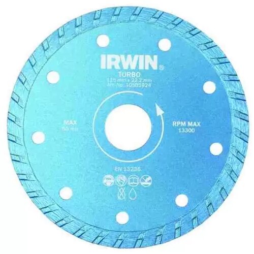 Irwin Dijamantska ploča za sečenje cigli, keramike TURBO 125mm/22.22 Slike