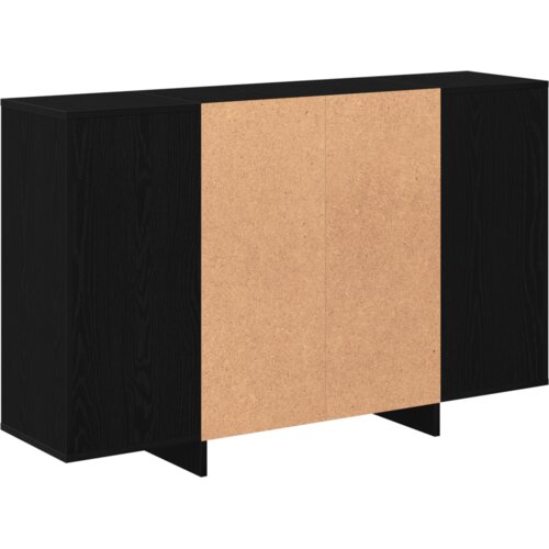 VidaXL s policom Crni hrast 120 x 30 x 75 cm Konstruirano drvo Slike